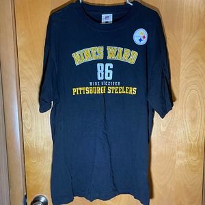 Hines Ward #86 NFL Pittsburgh Steelers T Tee Shirt XL
